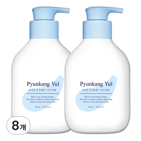 편강율 키즈 앤 베이비 로션 베이비파우더향, 590ml, 8개