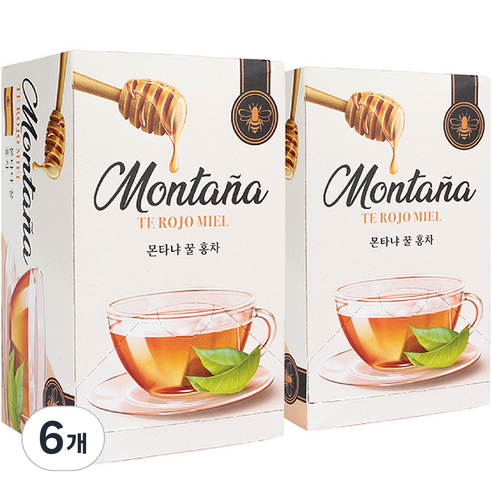 몬타냐 꿀홍차, 1.5g, 6개, 20개입
