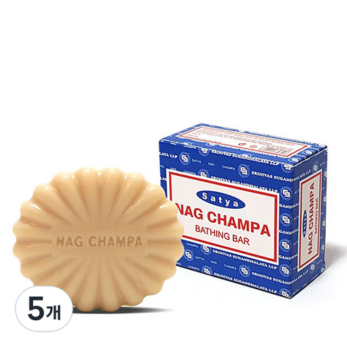 나그참파 비누 허브향, 78g, 5개
