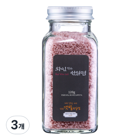 손봉훈신안갯벌천일염 솔트레인보우 천일염, 120g, 3개