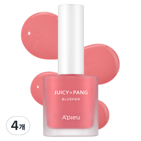 어퓨 과즙팡 워터 블러셔 8g, PK01 아임스트롱베리, 4개