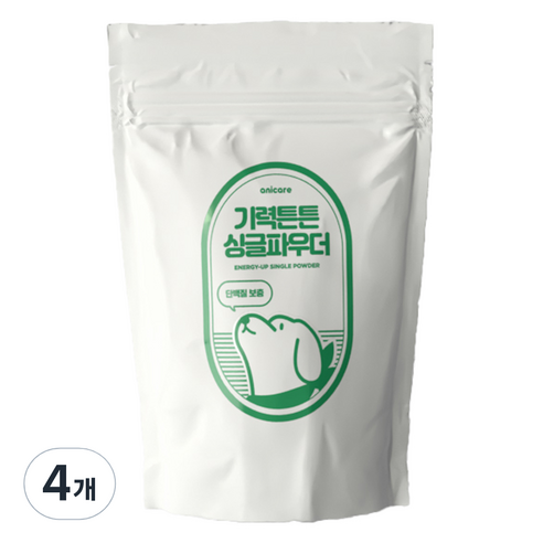 anicare 반려동물 싱글파우더 영양제, 활력, 50g, 4개