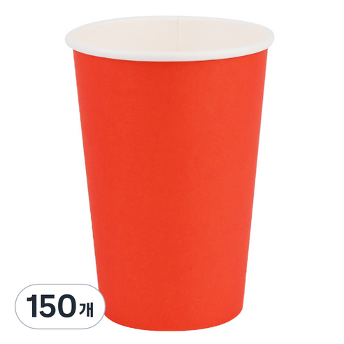 투고팩 다홍 종이컵 390ml, 150개