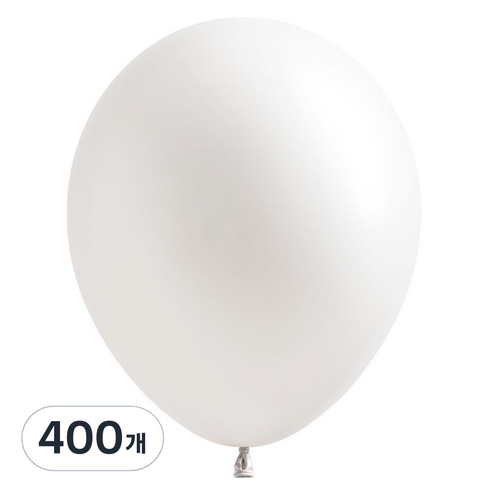 조이벌룬 13cm 풍선, 펄화이트, 400개