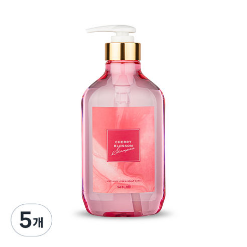 563랩 퍼퓸 샴푸 체리블라썸, 500ml, 5개