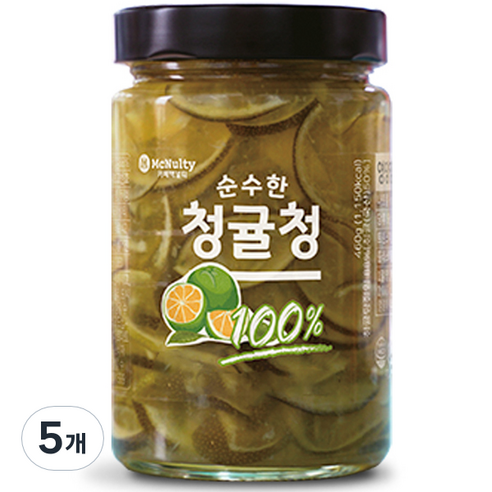 맥널티커피 순수한 청귤청, 460g, 1개입, 5개