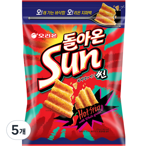 오리온 태양의 맛 썬, 5개, 273g