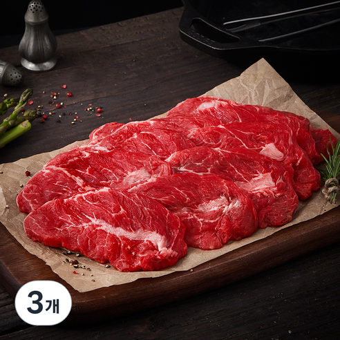 미국산 메가 부채살 구이용 (냉장), 600g, 3개