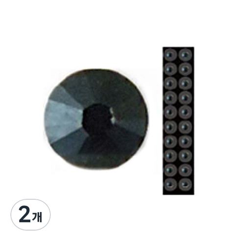 와사비네코 미미츠보 쥬얼리 귀지압패치 M 3.0mm 20p, 제트블랙, 2개