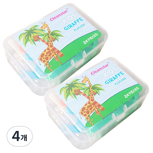 리코무역 애니멀 치실, 24개입, 4개