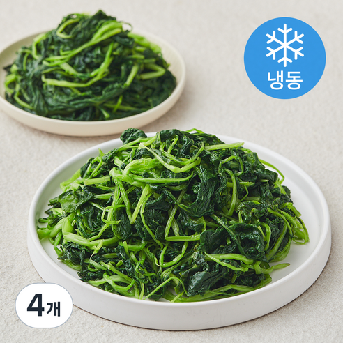 나물투데이 국내산 데친 유채 (냉동), 4개, 1kg