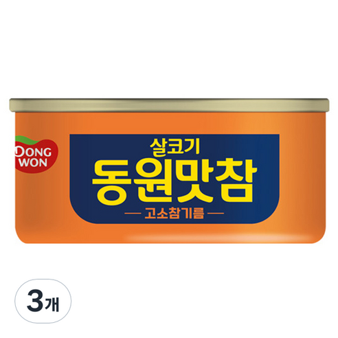 동원 살코기 동원맛참 고소참기름 통조림, 3개, 135g
