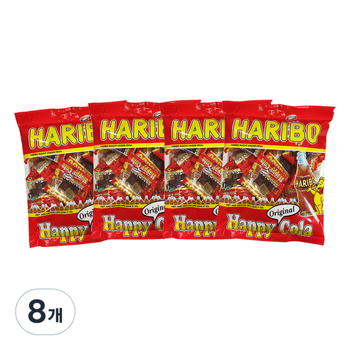 하리보 해피콜라 젤리, 250g, 8개