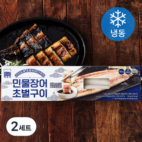 해담선 민물장어 초벌구이 + 소스 세트 150g (냉동), 2세트