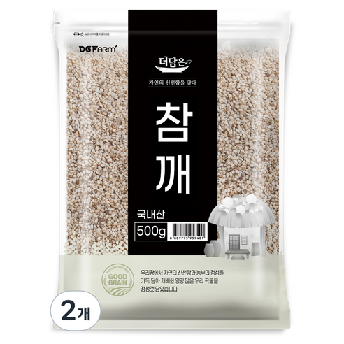 더담은 국산 참깨, 500g, 2개