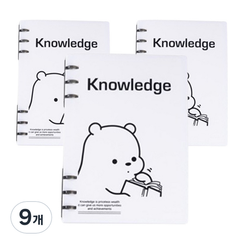 마켓감성 만화그림 노트, 책보는곰, 9개