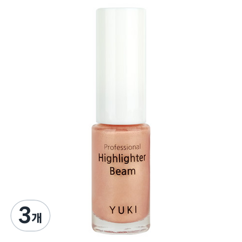 유키 프로페셔널 하이라이터 빔 5ml, 08 로즈골드, 3개