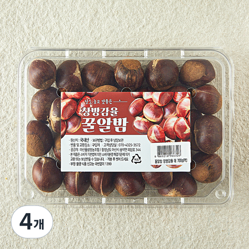 창방감율 꿀알밤 대, 4개, 700g