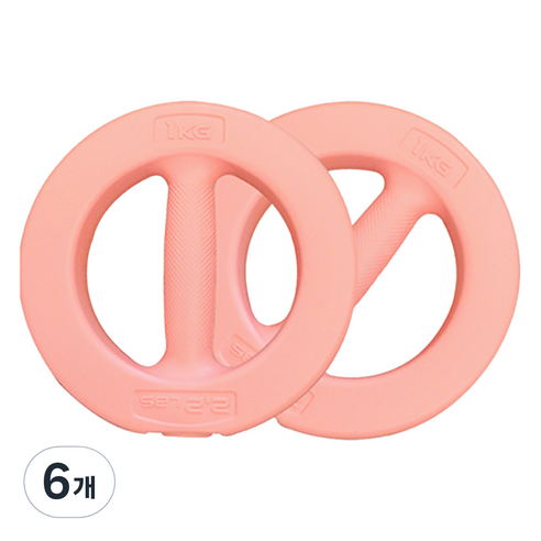 다이어트학교 여성용 써클아령, 6개, 1kg