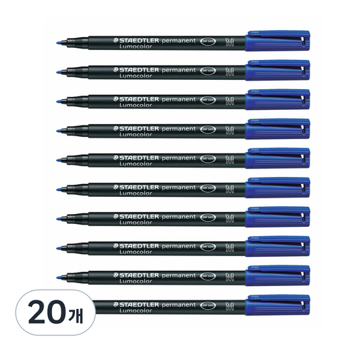 스테들러 317 다용도 펜 유성 1.0mm, 블루, 20개