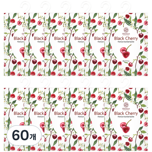 올레비엔 센티드 사쉐 블랙체리 본품, 20g, 60개, 과일/트로피칼향