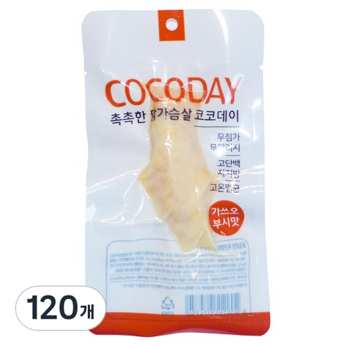 마코펫 고양이 촉촉한 닭가슴살 코코데이 간식, 가쓰오부시맛, 20g, 120개