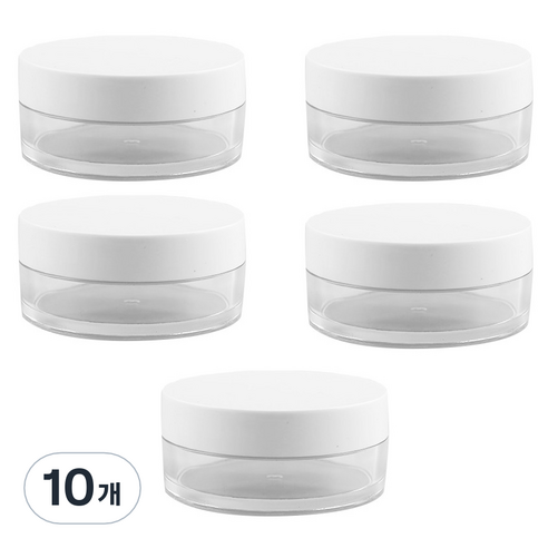 선동상사 파우더 가루망 공병 50g, 10개, 흰색