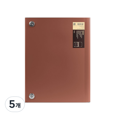 히키스 오피스 대학교 학원 A4 아코디언형 13비닐포켓 레포트, 레드, 5개