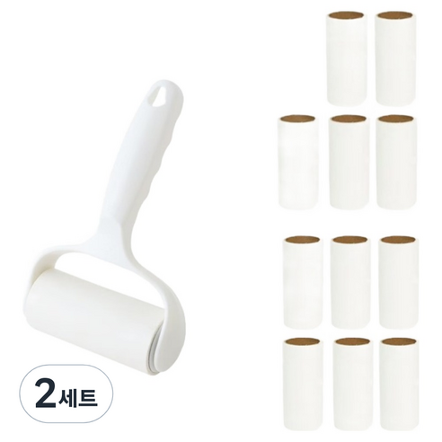 원이네 사선컷팅 테이프 클리너 핸들 + 리필 12p 세트, 2세트