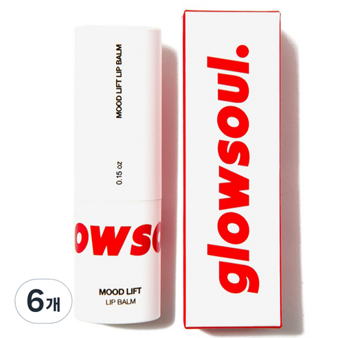 글로소울 무드리프트 생기 립밤 4.3g, 혼합색상, 6개