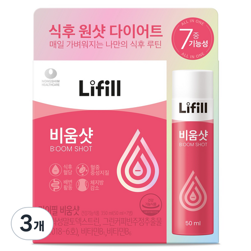 라이필 비움샷 7p, 3개, 350ml