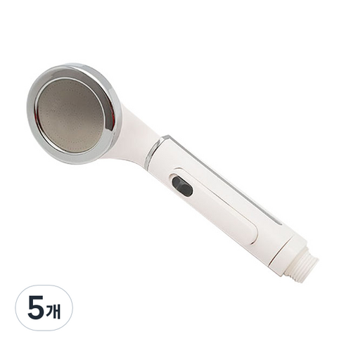수압상승 앞터치 버튼 샤워헤드, 5개