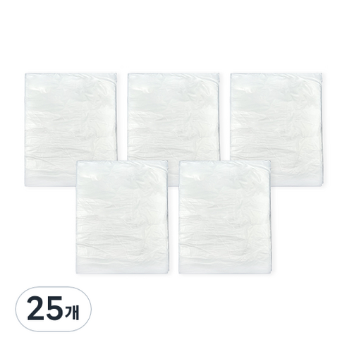 월드크린 분리수거 배접 비닐봉투 백색, 80L, 500개