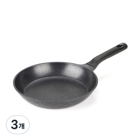 키친아트 인덕션 꼬뜨 실버 프라이팬, 3개, 26 cm