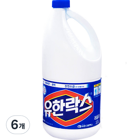 유한락스 레귤러 3.3L, 6개