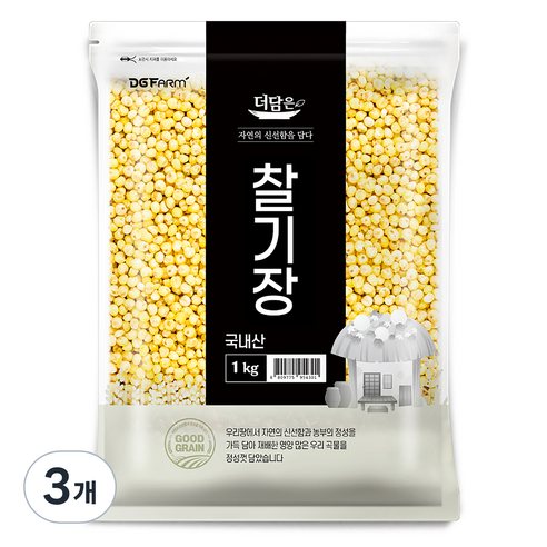 더담은 국산 찰기장, 1kg, 3개