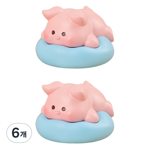 라벤티아 귀염둥이 엎드린 애니멀 피규어 타입1, 6개