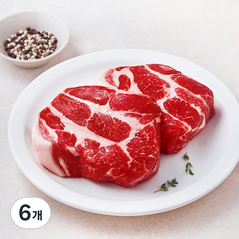 미국산 목살 수육보쌈용 (냉장), 6개, 600g