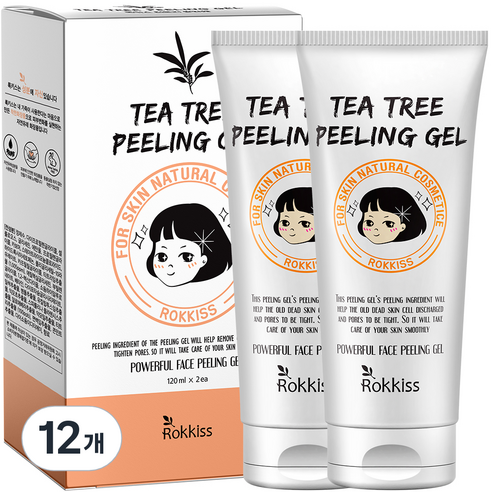 록키스 티트리 필링젤, 120ml, 12개