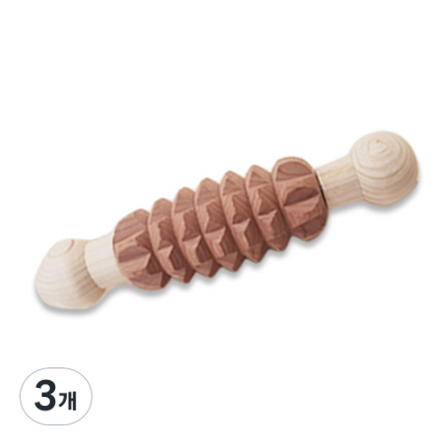 편백아트 편백&향나무 손지압기, 3개, 혼합 색상