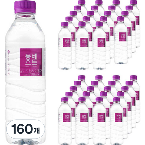 몽베스트 먹는샘물, 500ml, 160개