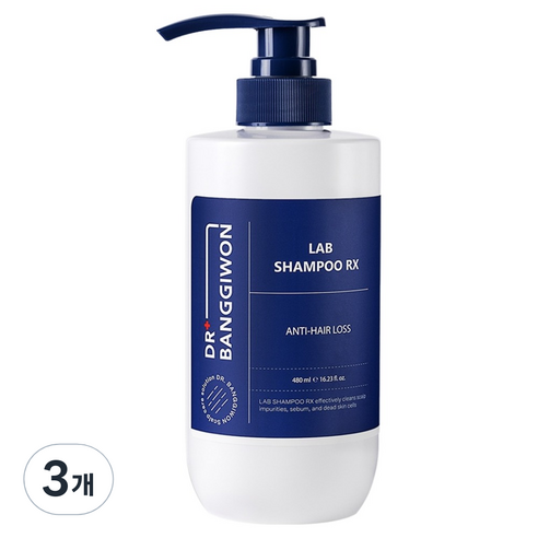 닥터방기원 랩 샴푸 알엑스 플로럴 우디 머스크향, 480ml, 3개