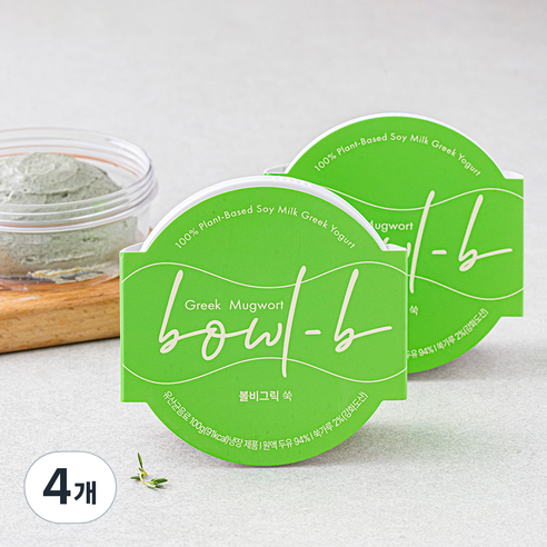 볼비 두유 그릭요거트 쑥, 100g, 4개