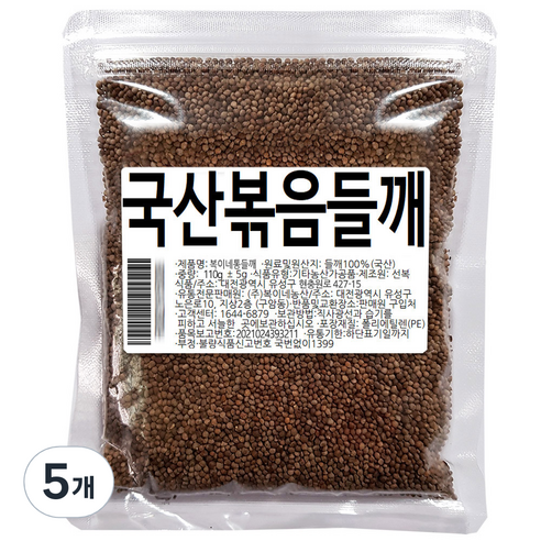 복이네먹거리 볶음들깨, 110g, 5개