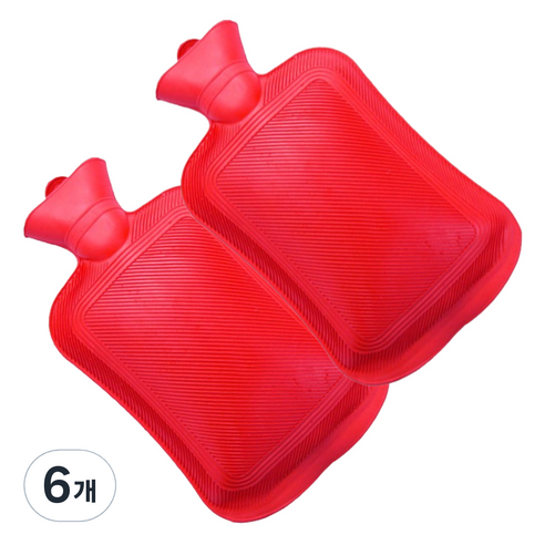 채옴 실리콘 냉온 찜질 팩 레드 1L, 6개