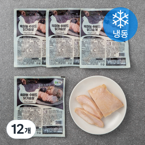 햇살닭 흑마늘 수비드 닭가슴살 (냉동), 150g, 12개