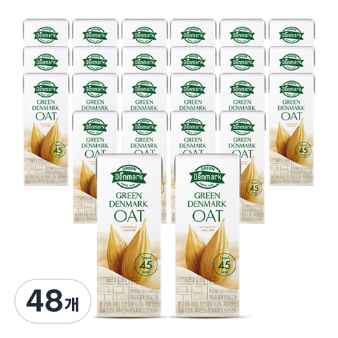 그린덴마크 귀리, 48개, 190ml
