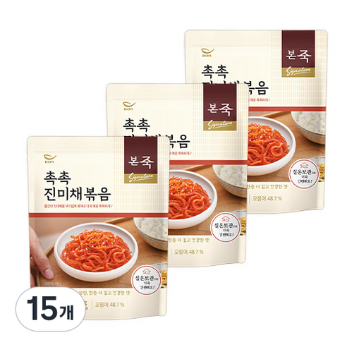 본죽 촉촉 진미채볶음, 60g, 15개