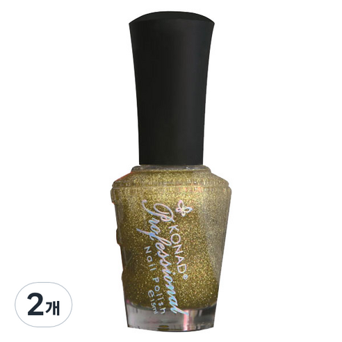 코나드 프로페셔널 레귤러 네일 폴리쉬 15ml, 럭셔리골드펄, 2개
