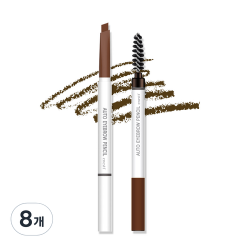 에네스티 오토 듀얼 펜슬 아이브로우 0.18g, 03 갈색, 8개